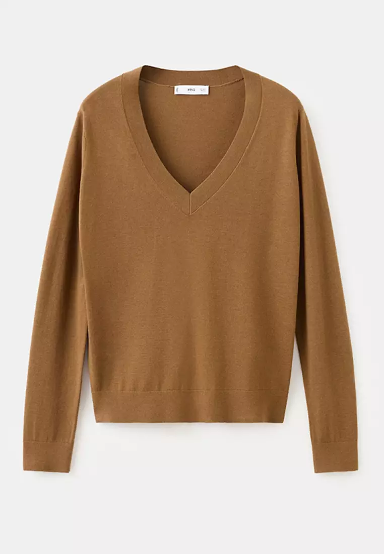 V-Neck Knit Sweater