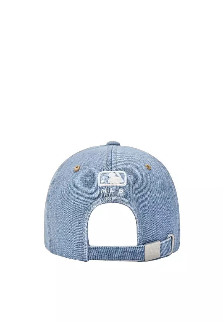★MLB Korea★ Basic Coopers Denim 5PANEL Unstructured Ball C Mũ MLB Basic Coopers Denim 5PANEL Unstructured Ball Cap New