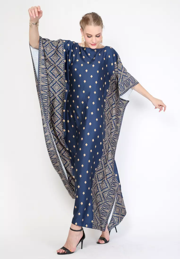 Kanzi Exclusive Short Sleeve Songket Kaftan