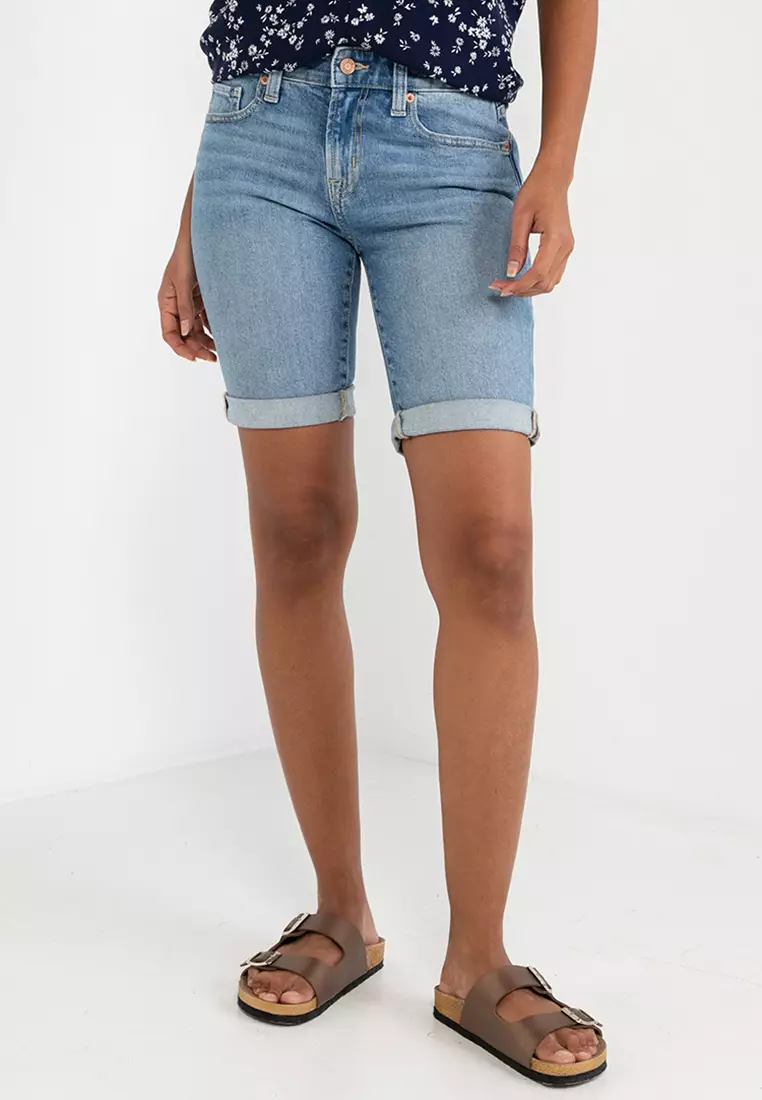 Denim Bermuda Shorts