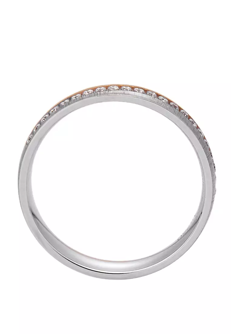 LITZ 18K White Gold and Rose Gold Ring C2-JJ15RQ772