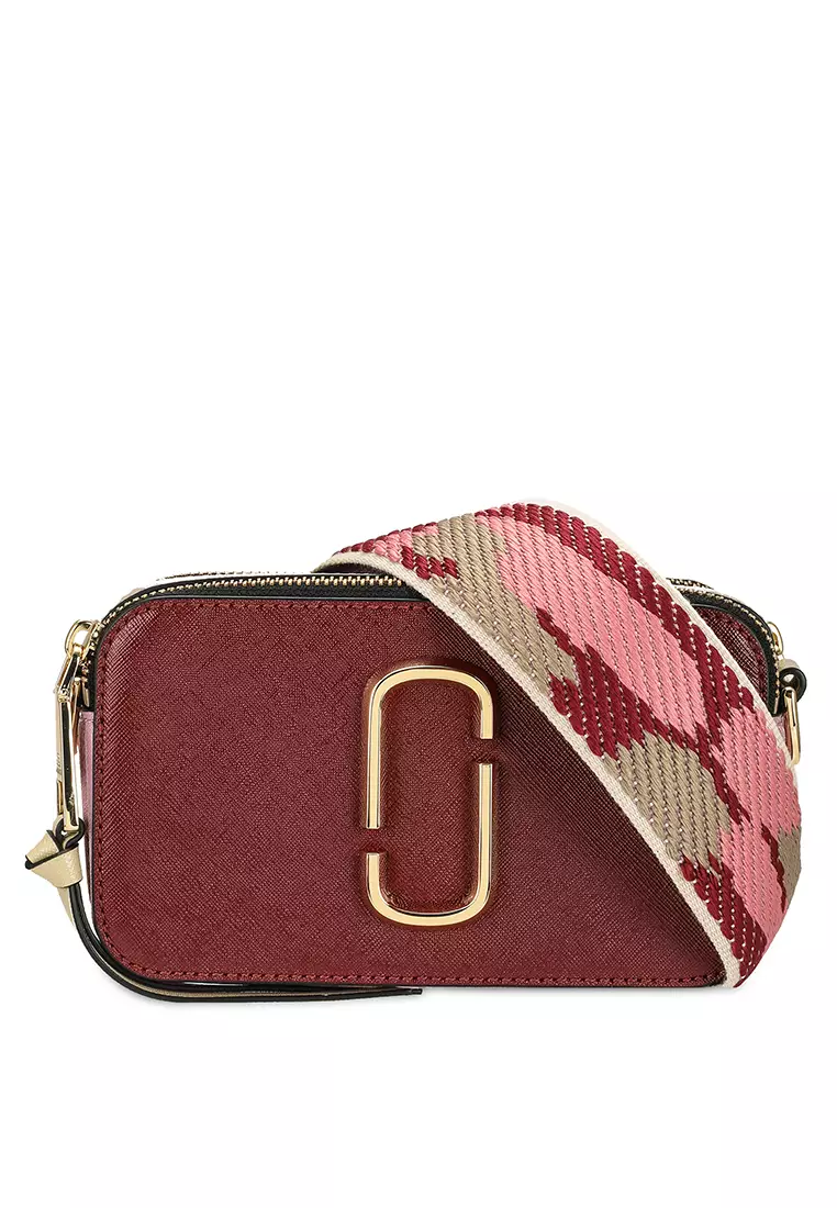 Marc Jacobs Women's Snapshot Bi Colour Crossbody Bag - Vachetta Red Multi