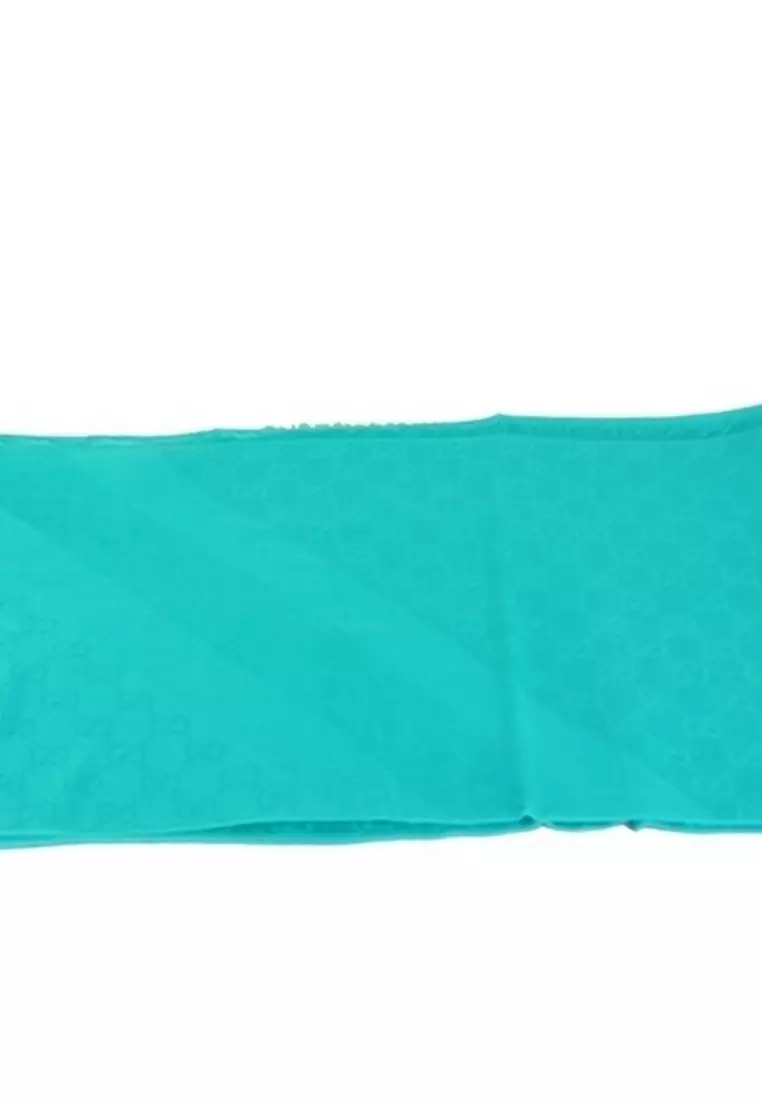 Gg Guccissima Web Scarf for Women in Turquoise