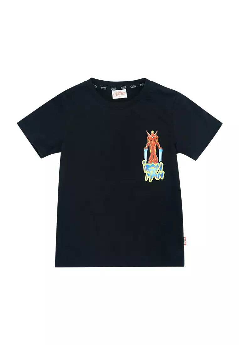 Boys Licensed Graphic T-Shirt Inked Iron Man