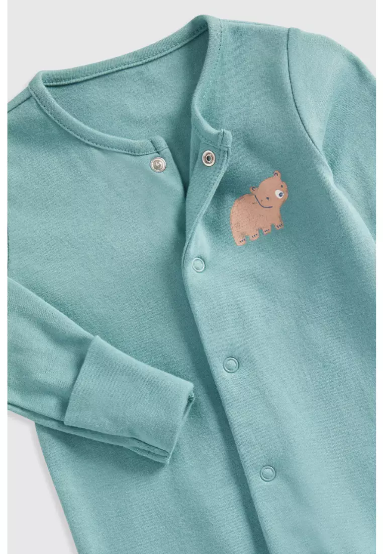 Bear Baby Sleepsuits - 3 Pack