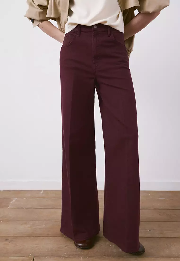 High-Waisted Wide Leg Jeans