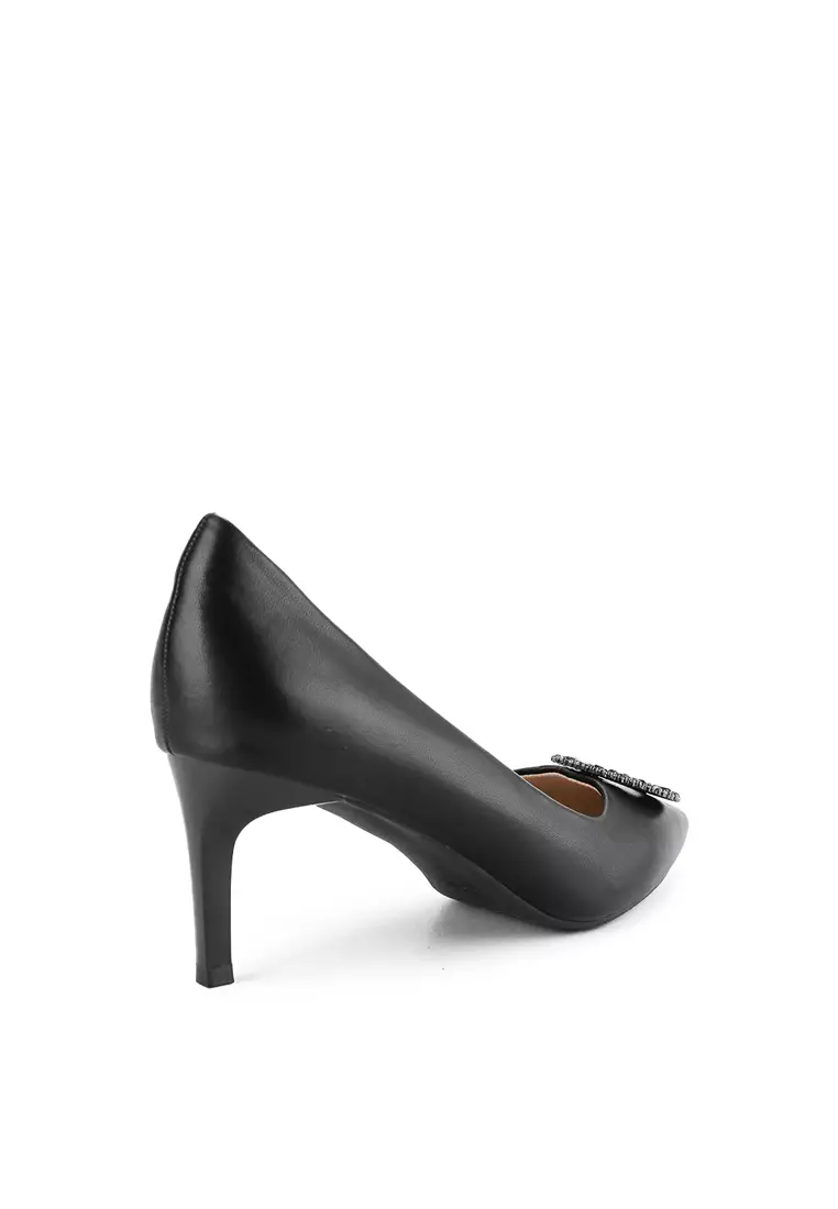 CHRISTINA J2387-1 HEEL SHOES BLACK