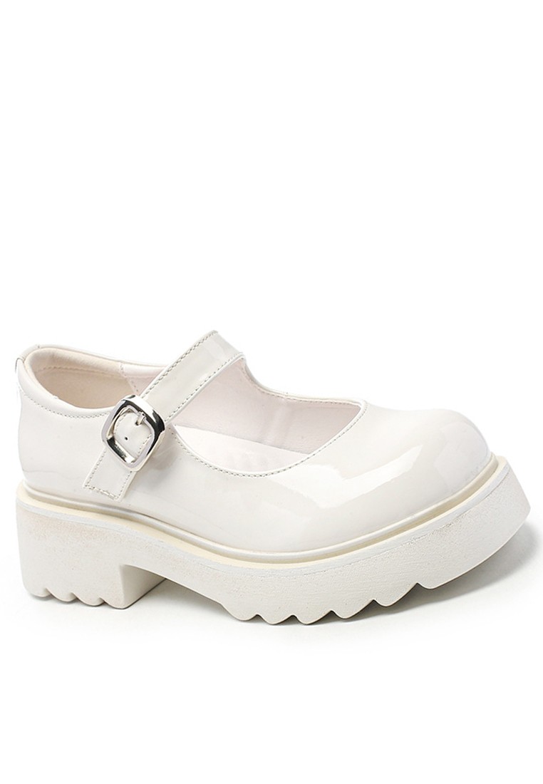 Buckle Leather Mary Jane Shoes MZ7303