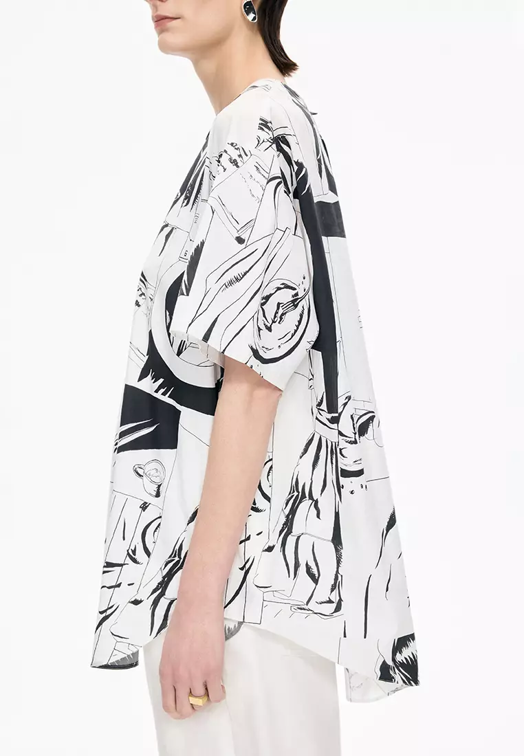 全棉任意形OVERSIZE短袖TOP