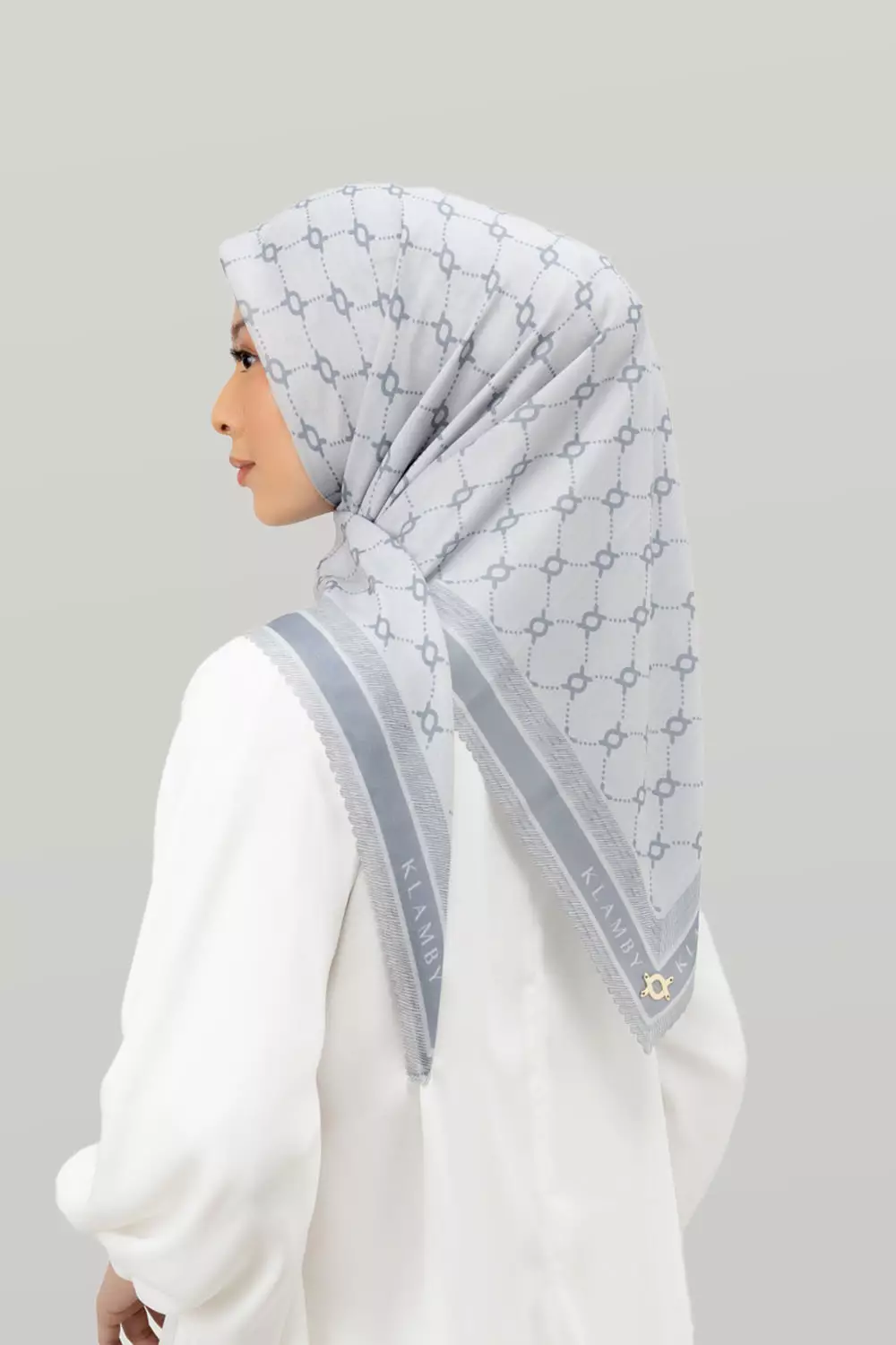 Klamby - Monogram Scarf London Edition Platinum