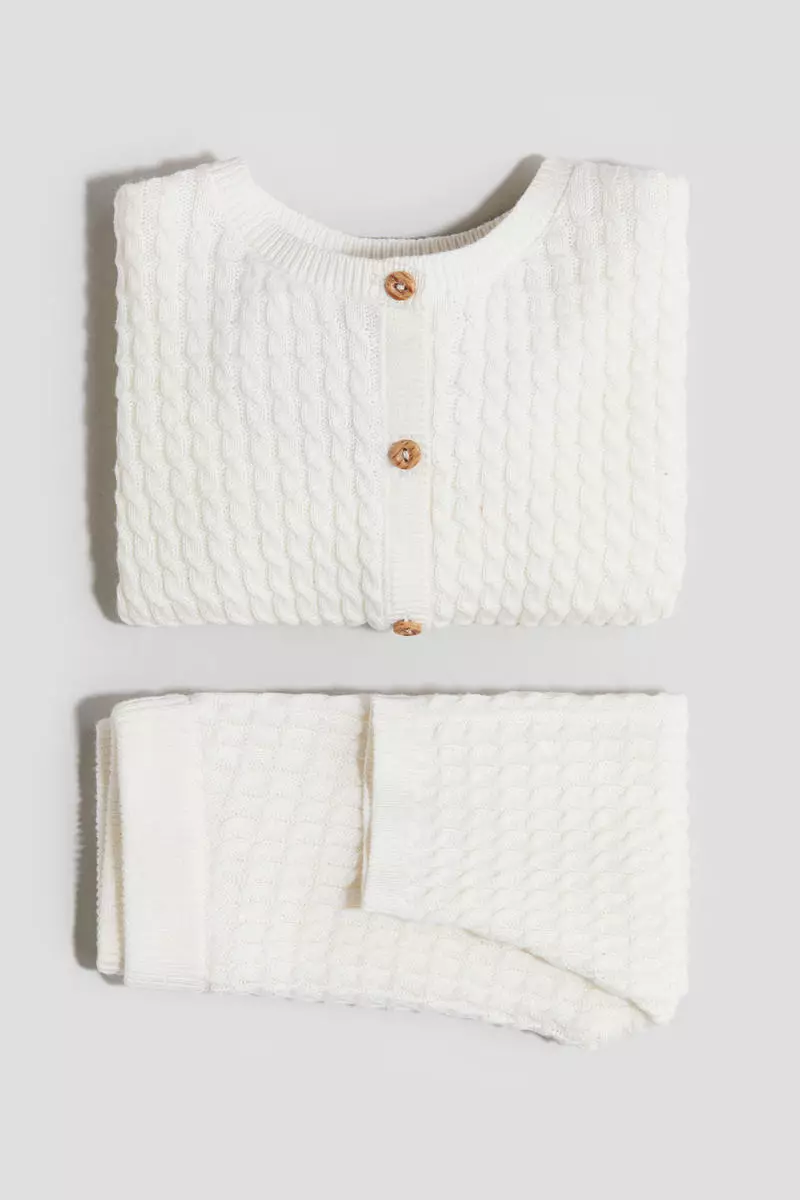 2-piece fine-knit set