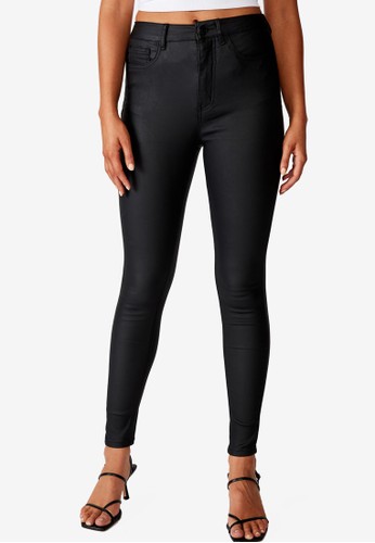 Supre black The Super Skinny Coated Jeans 3AC43AAB6C8766GS_1