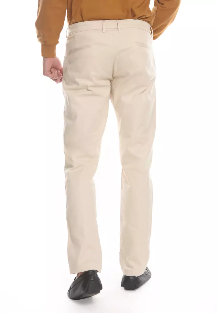 Manzone Celana Panjang Chinos Pria Slim Fit Roku - Beige