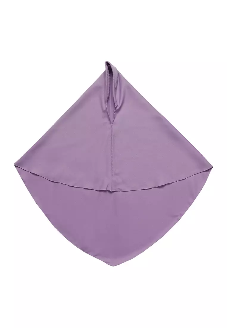 Baju Gamis Anak Perempuan Bunga 2 Pita Ungu - BLESS