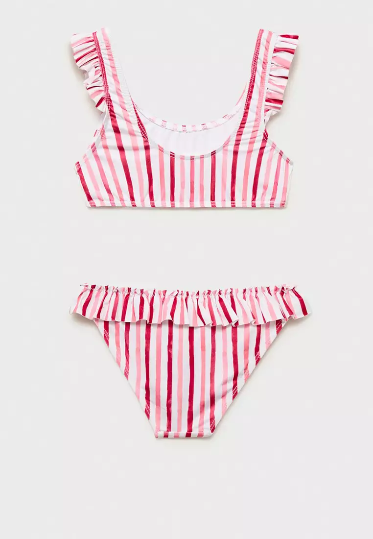 Ruffle Striped Bikini