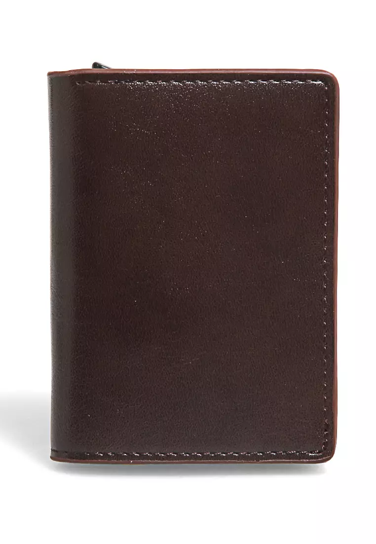 Dompet Kartu Unisex Card Wallet Simple Design Many Slot Material Leather ORIGINAL