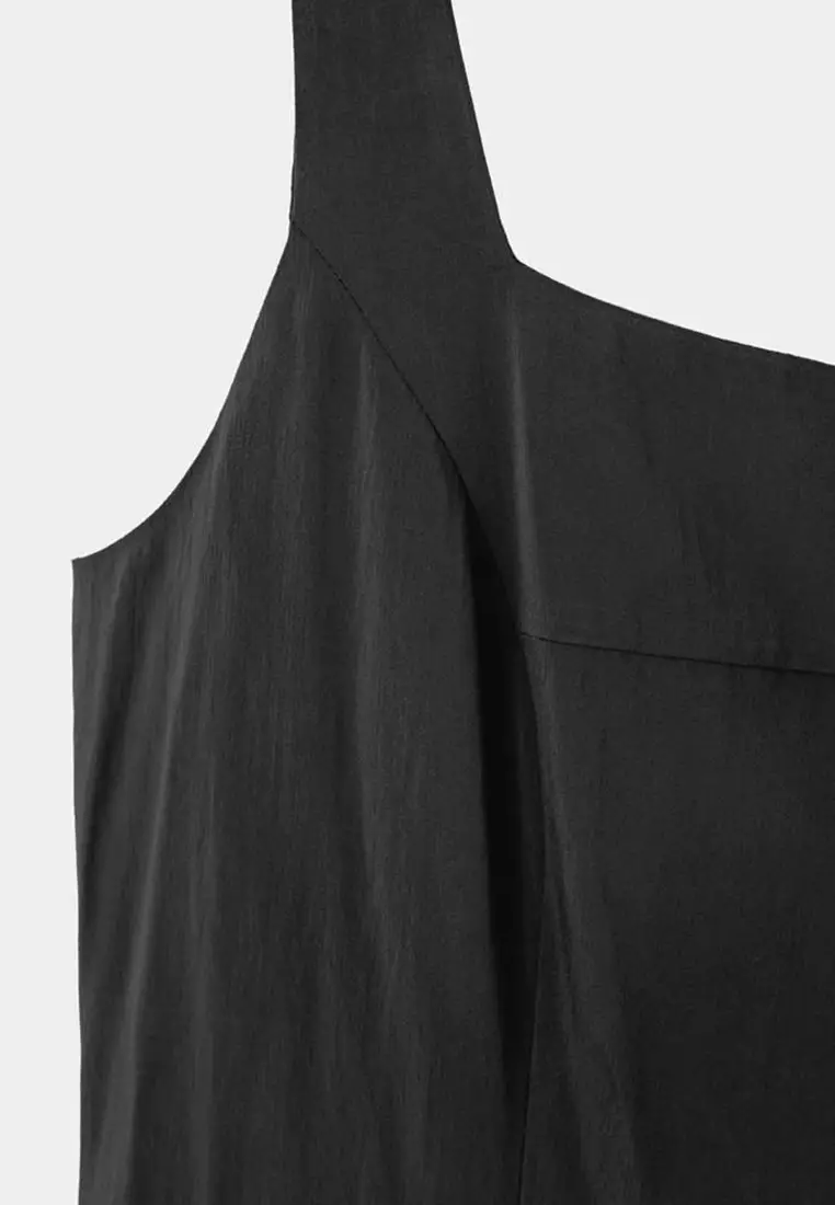 A-Line Crinkle Effect Dress