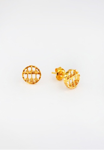 Arthesdam Jewellery gold Arthesdam Jewellery 916 Gold Faceted Round Abacus Earrings 8F4E8AC2346E6BGS_1