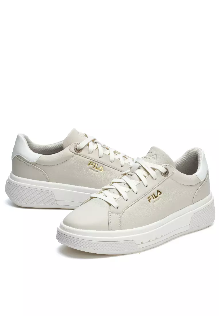 White and gold deals fila shoes