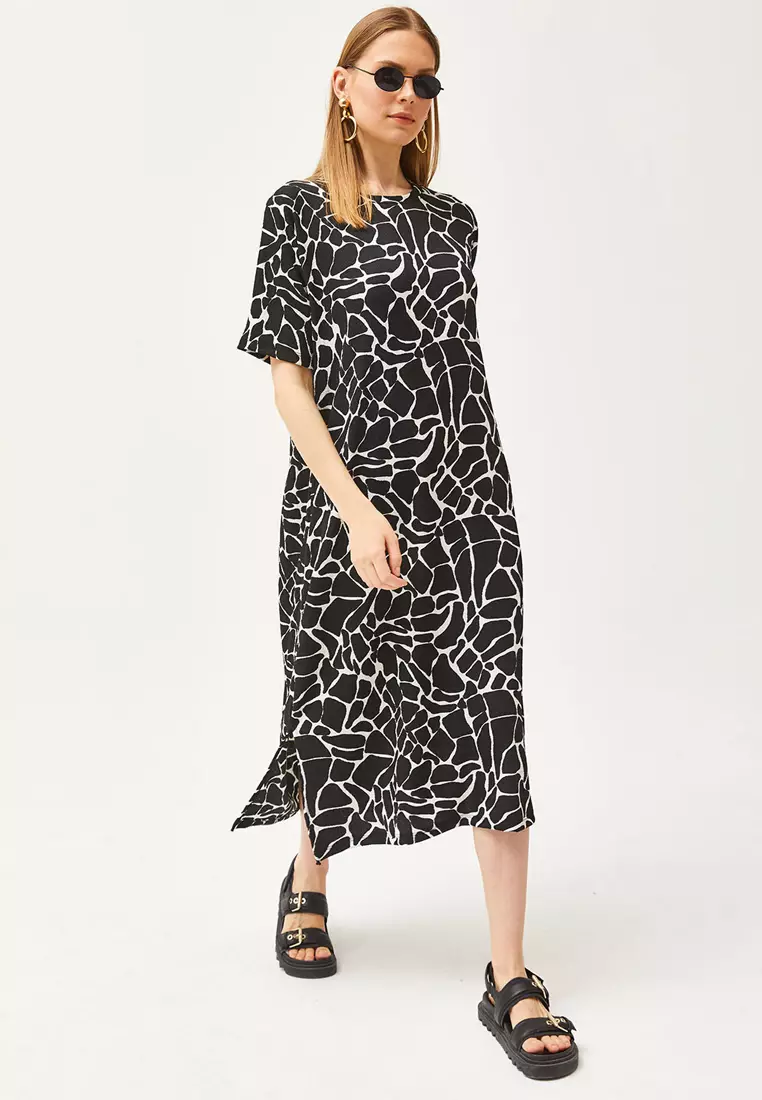 Side Slit Oversize Dress