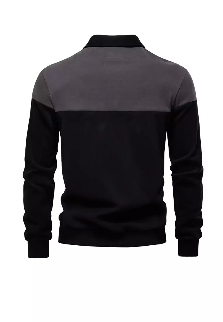 Casual Color Matching Polo Shirt AX-HD3006