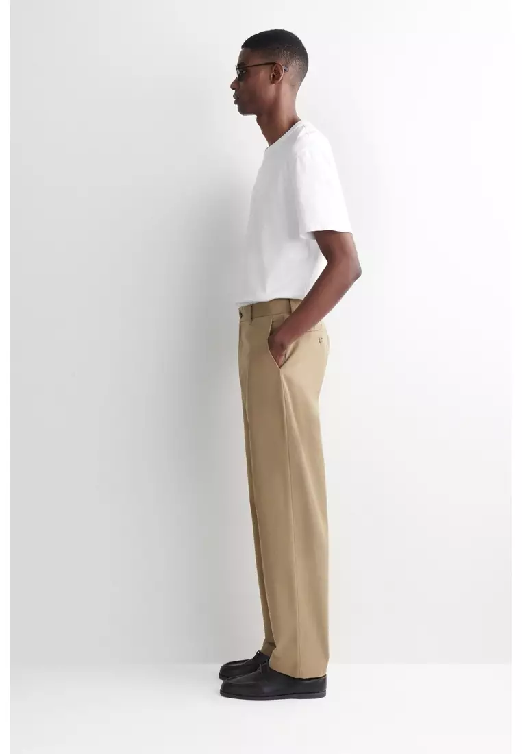 COTTON REGULAR-FIT STRAIGHT-LEG CHINOS