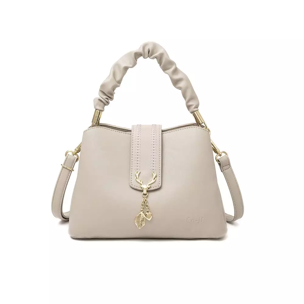 En-ji Sassi Handbag  - Latte