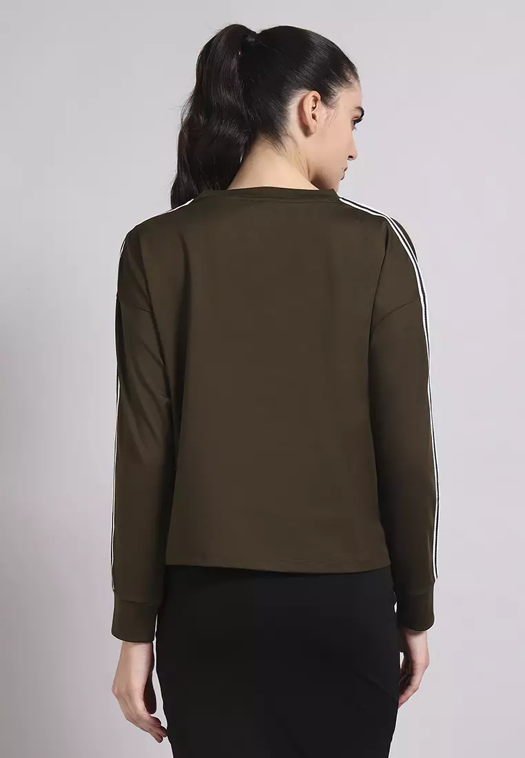 Women’s Designer Loose Olive Top