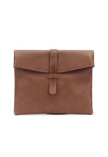 Lara brown Vintage PU Soft Leather Men's Shoulder Bag 36261AC9731734GS_1