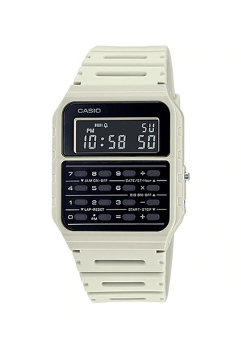 CASIO white Casio Databank Calculator Watch (CA-53WF-8B) 499B7AC0BDEA28GS_1