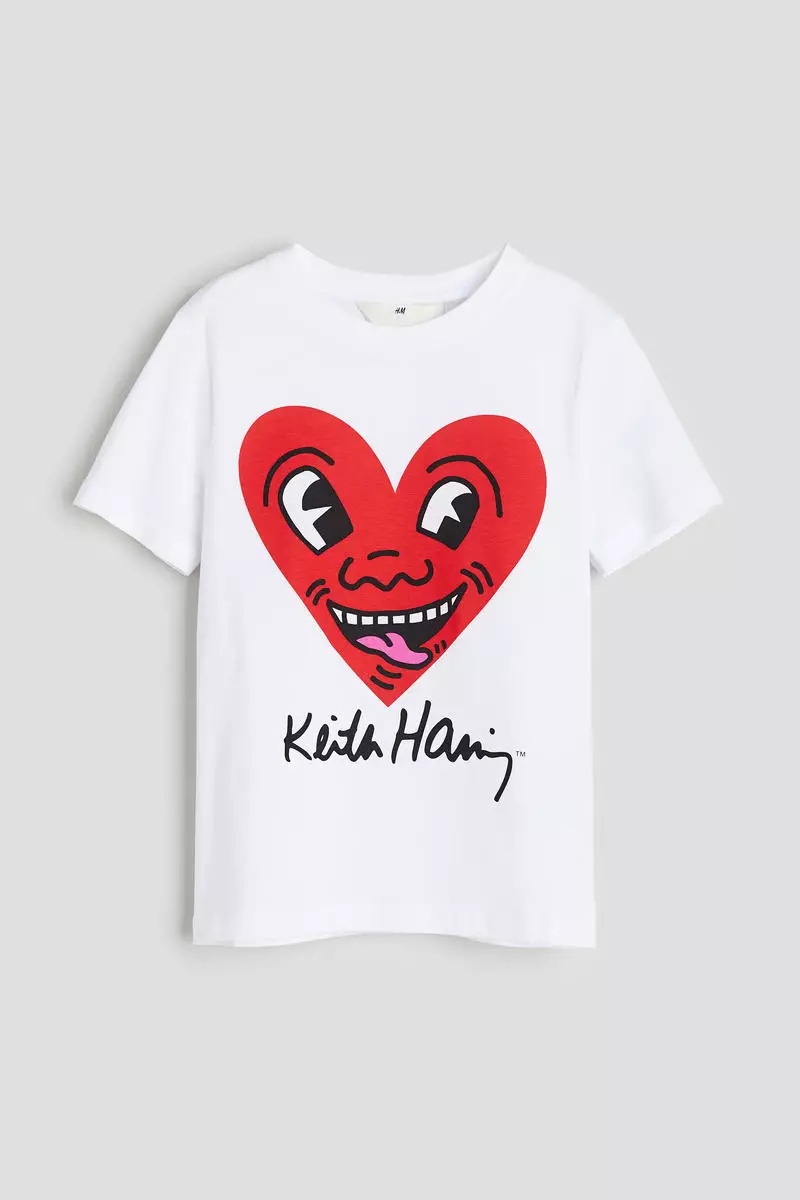 H&m top heart shirt