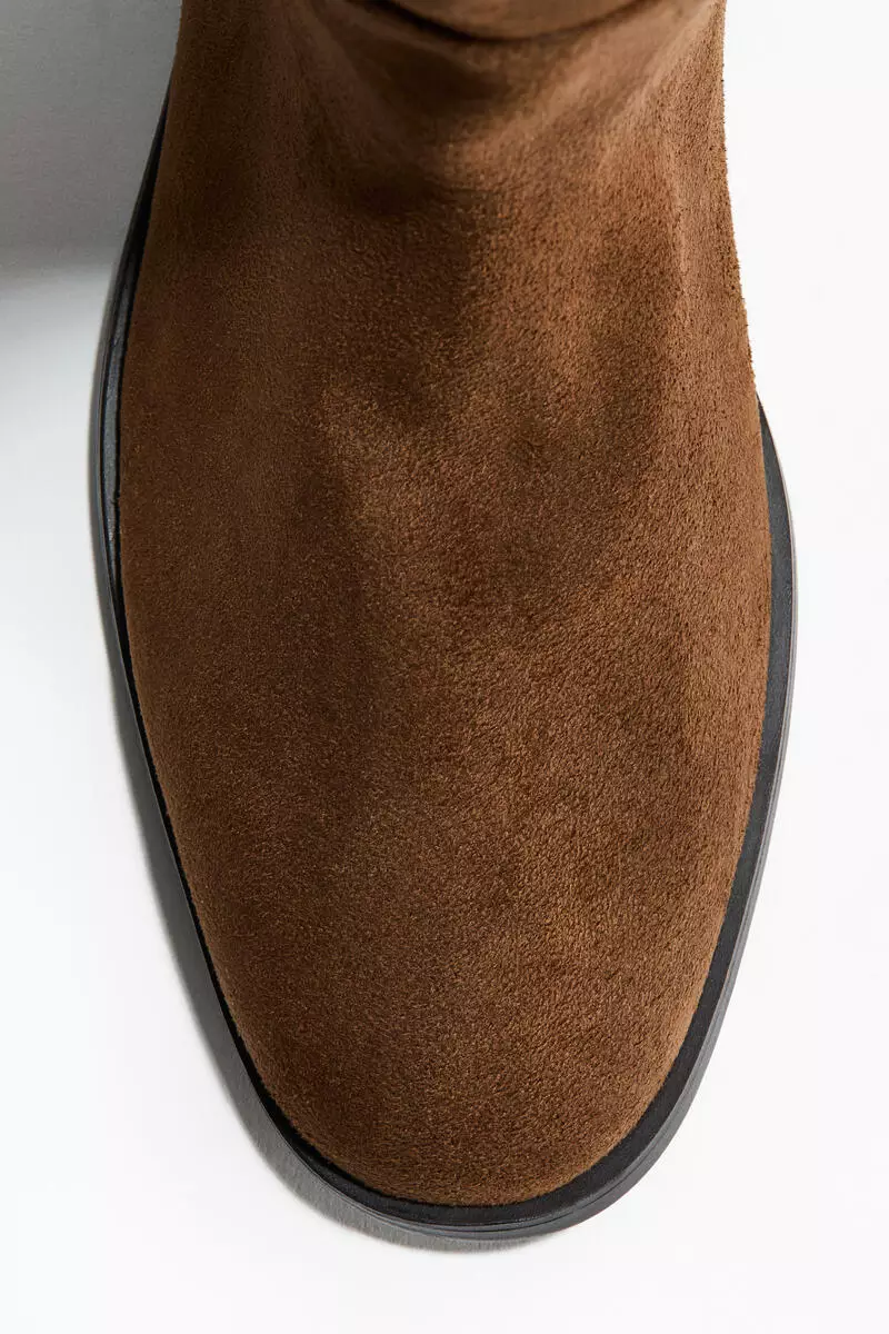 Strap-detail boots