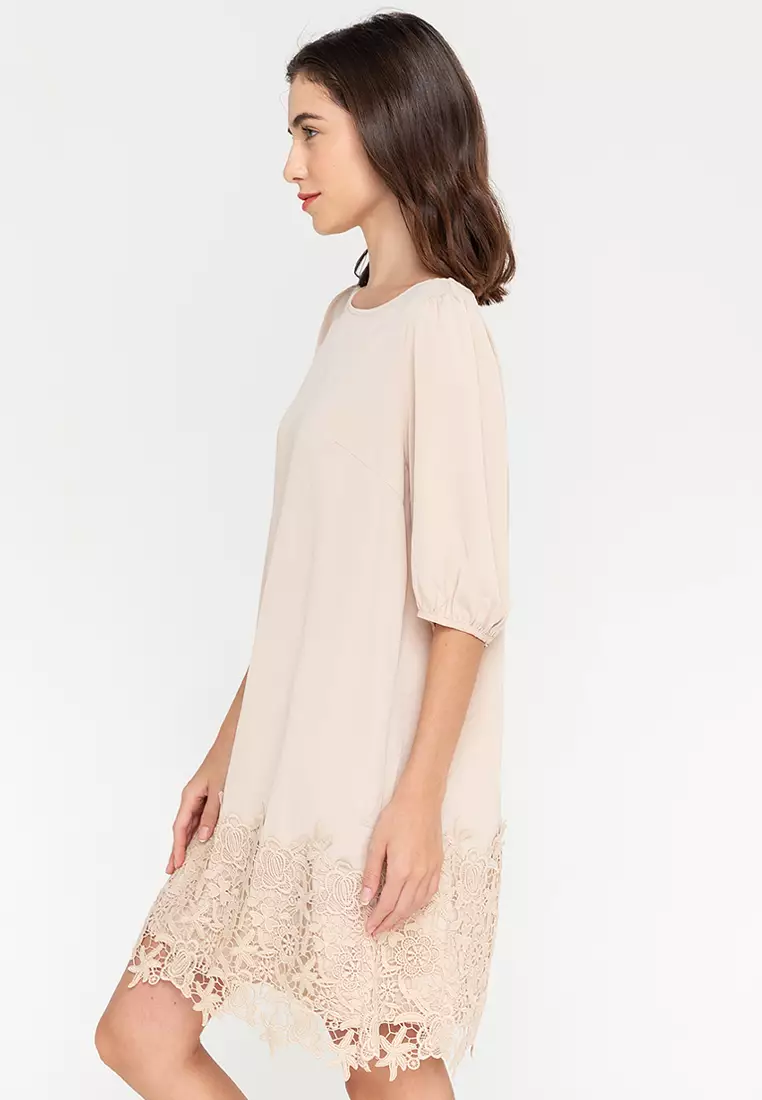 Caleigh Lace Hem Dress