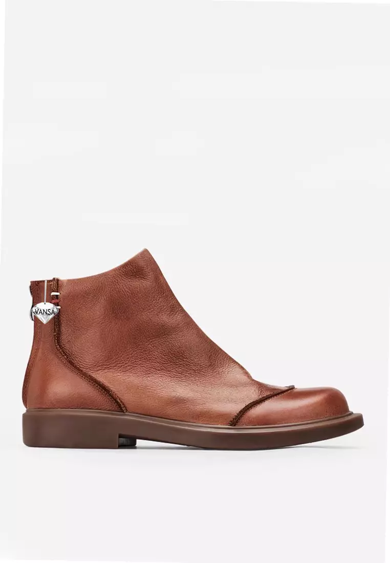 Discount on Twenty Eight Shoes  shoes - SKU: VANSA Top Cowhide High-Top Martin Boots VSM-B-5812