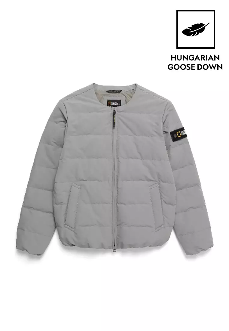 男女同款HERON U領輕便羽絨外套