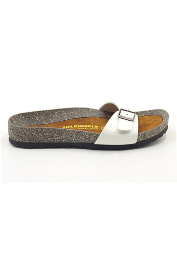 SoleSimple white Lyon - White Sandals & Flip Flops & Slipper 81D11SH16968F9GS_1