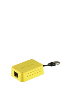 D-Link 黃色WiFi AC600 USB Router無線雙頻迷你旅行路由器，可攜式無線路由器便攜USB無線訊號放大器Dual-Band AP+Router N150Mbps (DIR-516YL)