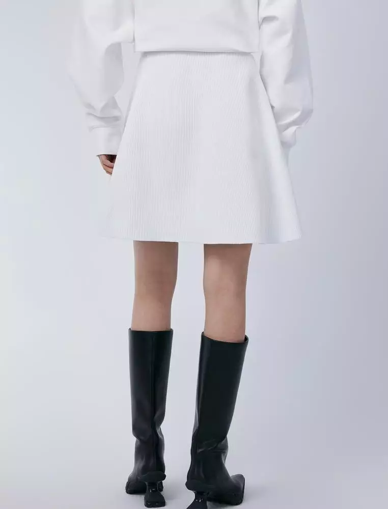 A-Line Short Waist Skirt