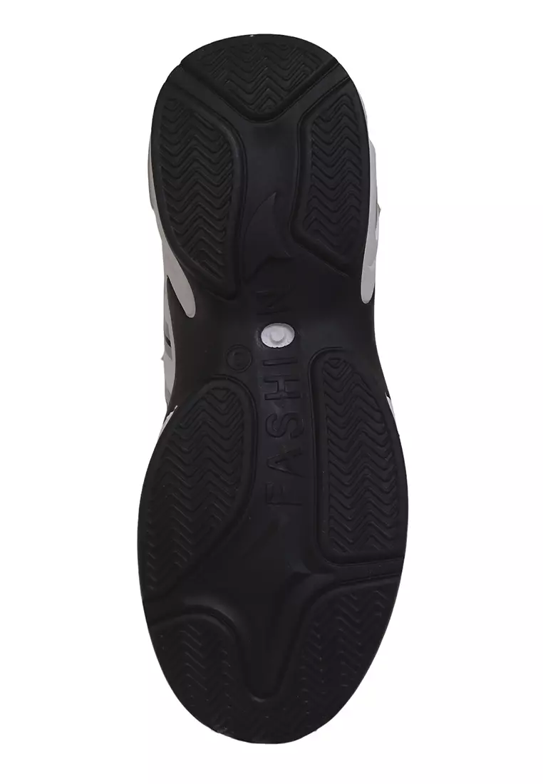 Anando Sepatu Sneakers Pria Anti Slip Casual Sporty Shoes Ringan Material Canvas ORIGINAL - White