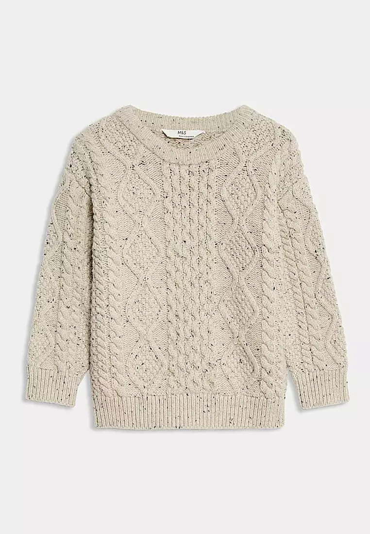 Cotton Rich Cable Knit Jumper