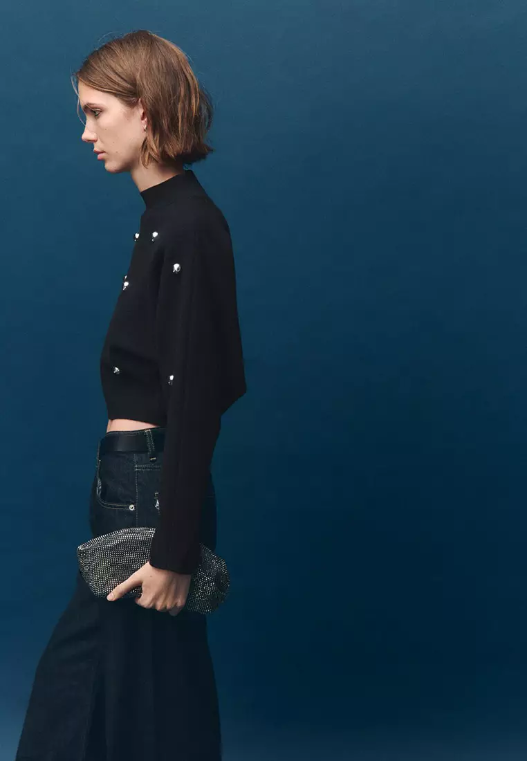 Perkins-Neck Sweater With Spheres