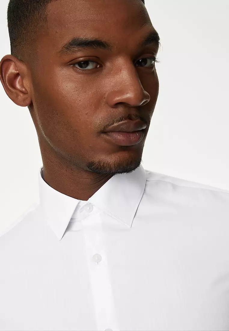 Slim Fit Easy Iron Cotton Rich Shirts