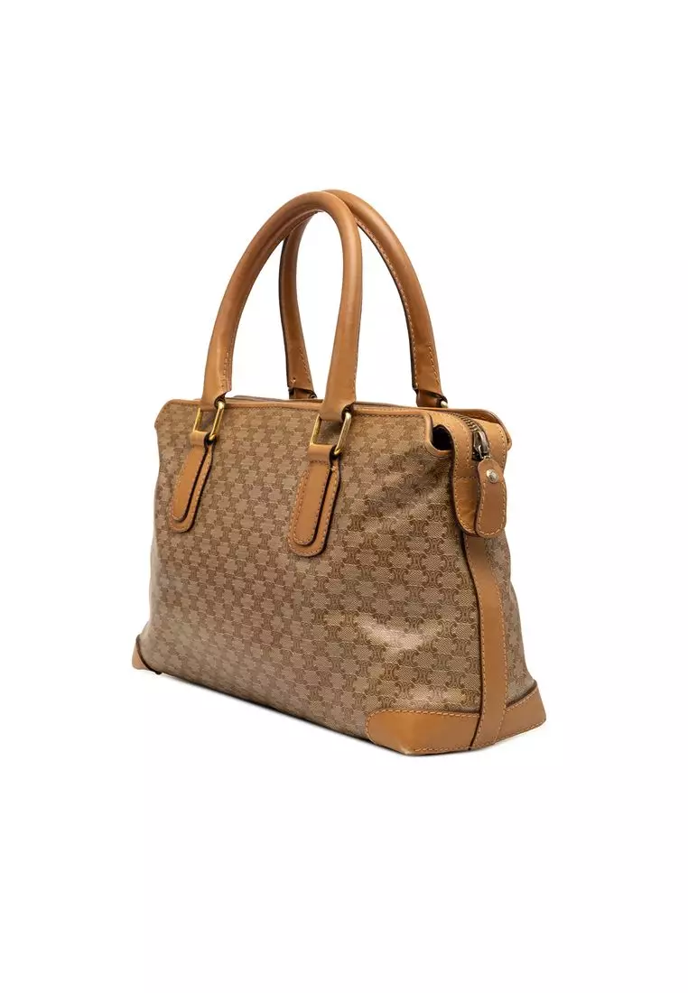 Pre-Loved Celine Macadam Coated Canvas Handbag