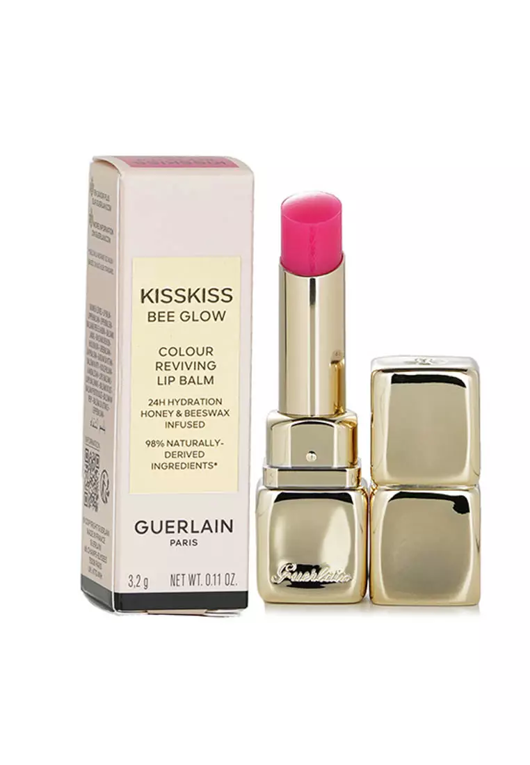 GUERLAIN - KissKiss Bee Glow Lip Balm - # 458 Pop Rose Glow 3.2g/0.11oz