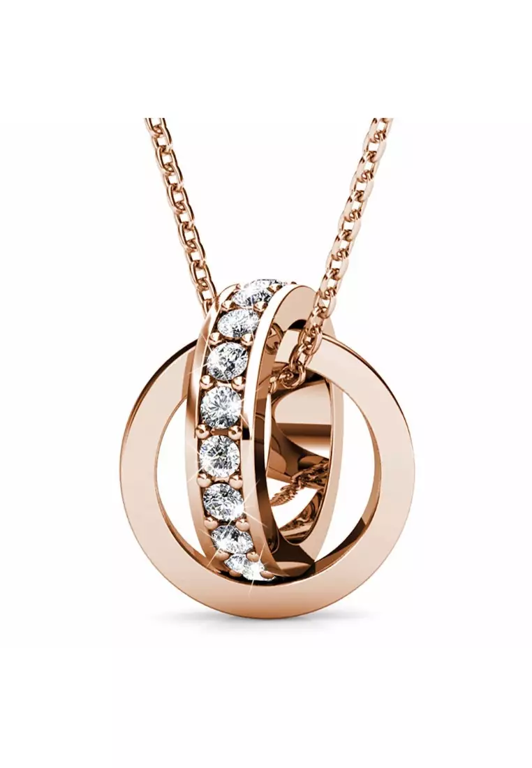 Buy Krystal Couture KRYSTAL COUTURE Rose Gold Interlock Ring