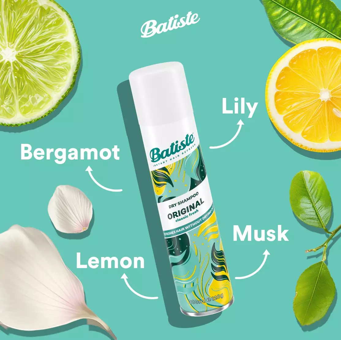 Batiste Clean Classic Original Dry Shampoo 200 ml
