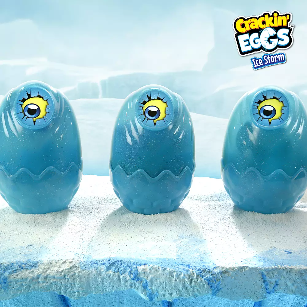 Crackin Eggs Dino Ice Fros-T-Rex - Mainan Telur Boneka