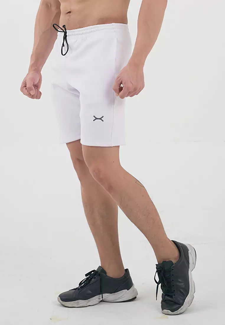 FLEXZONE Sports Short Pants Basic Marathon 2.0 Series White