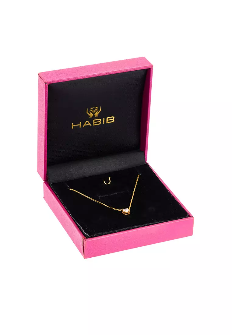 HABIB Oro Italia 916 Yellow and White Gold Necklace GC27570422(5YW)-BI (22K Gold)