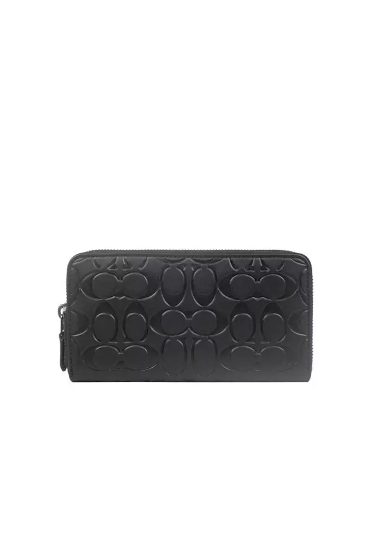 Buy Coach Men's Accordion Wallet In Signature Leather Black